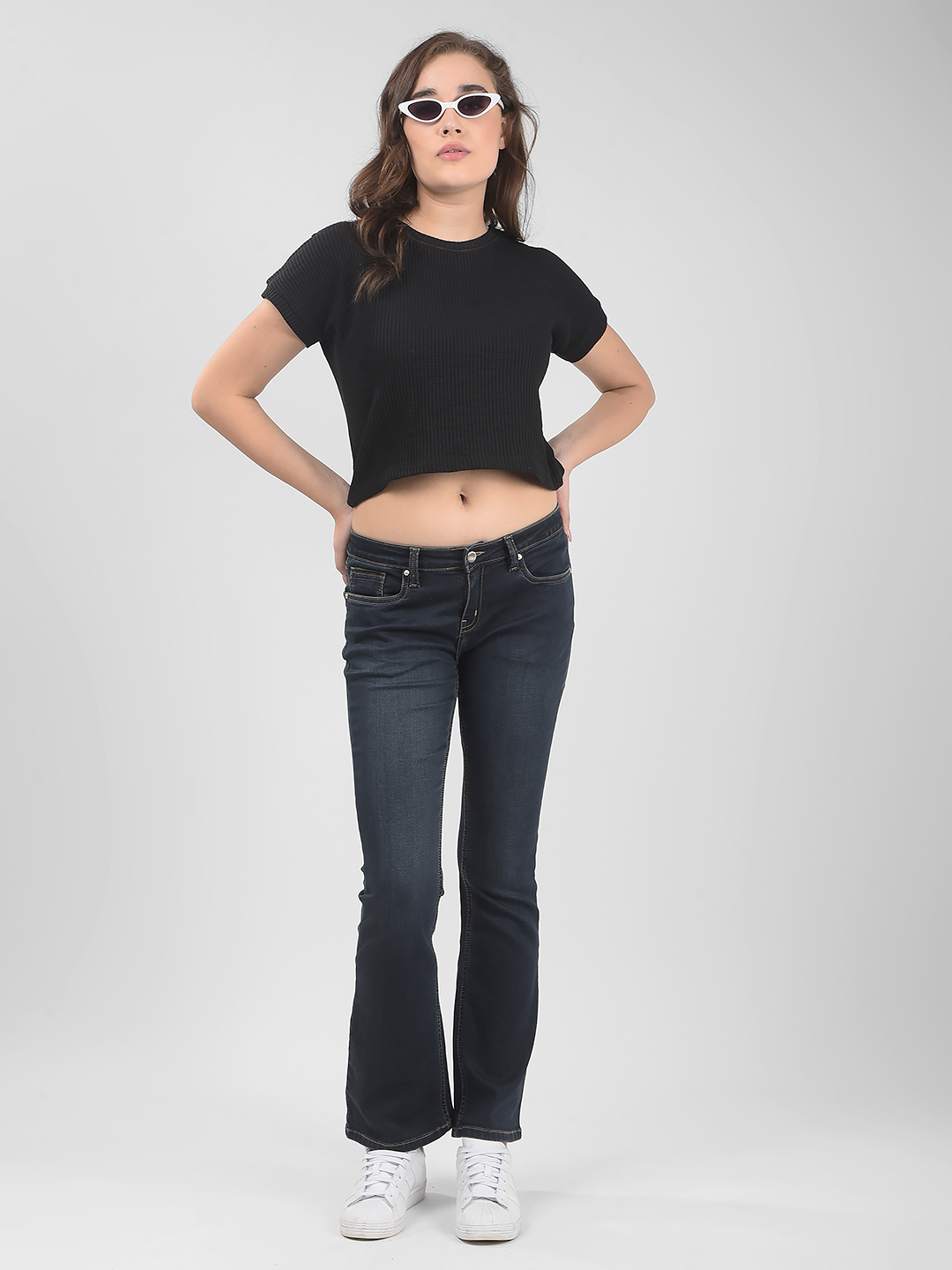 Numero Uno Women Solid Blue Jeans